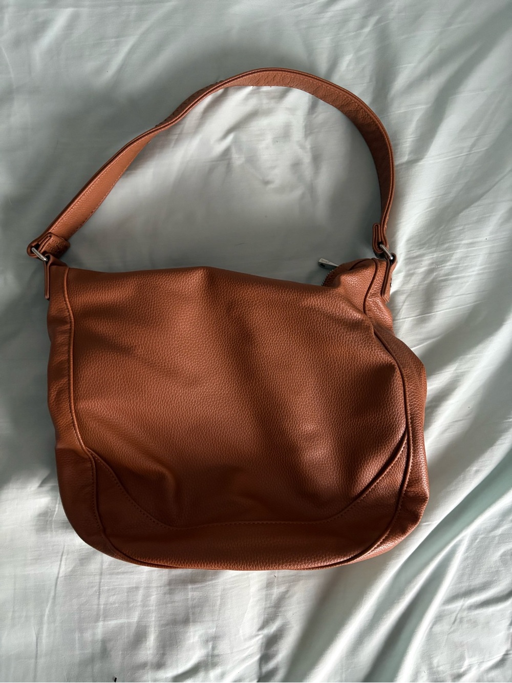 thirty-one Cognac Leather Shoulder Hobo Bag